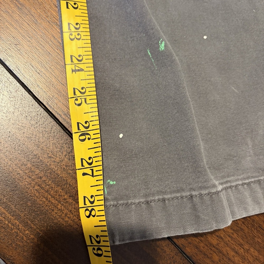 Carhartt Dark Gray Pants with Green & White Paint Splatter - Picture 10 of 10